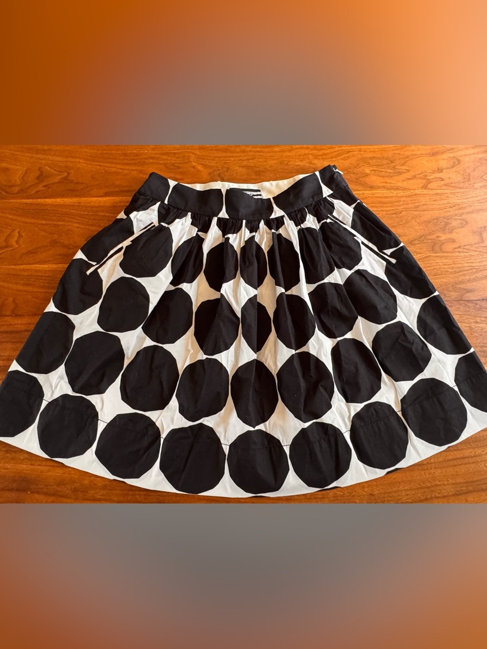 Marimekko Banana Republic Collab Kivet Big Dot Cotton Mini Skirt Like New Sz 6
